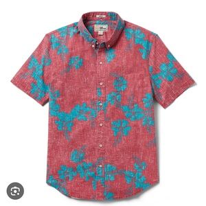 Reyn Spooner 50th State Flower Men's Short Sleeve Button Front Shirt